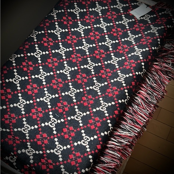 🦁 Gucci GG Jacquard ♦️♦️Throw Blanket - Picture 6 of 10